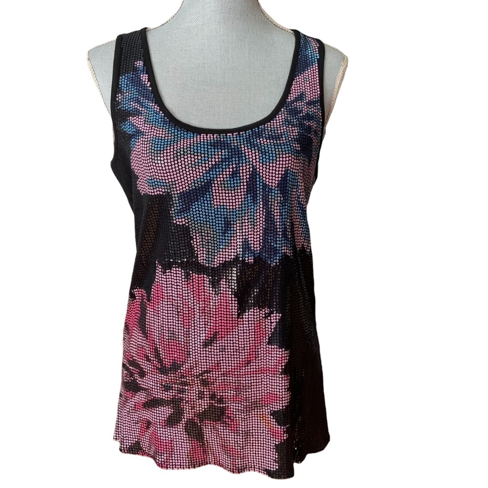 Tank top by Crosby. Small‎ sequins floral size medium.